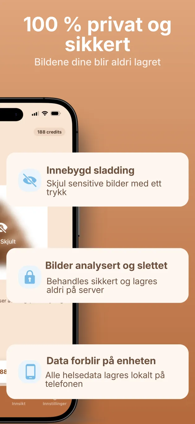 Personvern: uskarphetsbryter og lagring på enheten